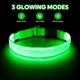 Світлодіодний нашийник для собак Illumifun LED USB (Розмір M) Green - зображення 2