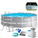 Каркасный бассейн с лестницей и фильтром Intex, Prism Frame 366х122 см, 10700 л (26718FS-INT) - изображение 1