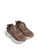 Кросівки з хутром жіночі Mengfuna 7063/Choco/216-45/B 36 Коричневий - изображение 2