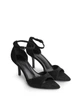 Босоніжки жіночі на підборах Meideli 8041/BlackEcoSuede/H9326-6/B 37 Чорний - зображення 1