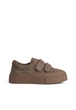 Кеди шкіряні жіночі Hengji 2067/Khaki/Suede/A566-10/B 41 Коричневий - изображение 1