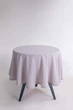 Круглая скатерть из вареного хлопка Limasso French 160 см. Opal Grey - изображение 2