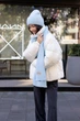 Комплект шапка і шарф FAMO KSH-25015 Блакитний One size (KSH-25015) - изображение 3