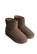 Уггі замшеві жіночі Ailaifa 9090/Brown/Fur/U8-3/B 36 Коричневий - зображення 2