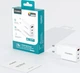 Мережевий зарядний пристрій CHOETECH USB-A/USB-C (PD3046-EU-WH) - зображення 2