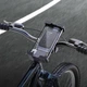 Тримач телефону для велосипеда/мотоцикла Hoco H82 Vista bicycle Motorcycle Universal holder Black - изображение 6