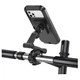 Тримач телефону для велосипеда/мотоцикла Hoco CA101 Rider waterproof bicycle stand 4.5-7" Black - изображение 6