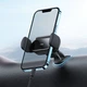 Автомобільний тримач із бездротовою зарядкою Baseus Steel Cannon pro Solar Electric Car Mount Black SUGP010001 - изображение 10