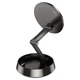 Автомобільний тримач Hoco H83 Metal ring magnetic car holder (center console) Black - изображение 3