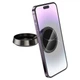 Автомобільний тримач Hoco H83 Metal ring magnetic car holder (center console) Black - изображение 6