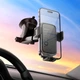 Автомобільний тримач Hoco H79 Vista push-type car holder H79 (center console) Black - изображение 8