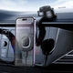Автомобільний тримач із бездротовою зарядкою Hoco HW31 Crown magnetic wireless charging (center console) Black - изображение 7