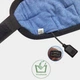 Маска для сна с Bluetooth наушниками MUSIC GOGGLES AND183 беспроводная повязка для отдыха и прослушивания аудио цвет серый - изображение 7