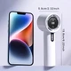 Вентилятор ручной портативный аккумуляторный 2000mAh FAM AND1399 мини охлаждающий прибор с дисплеем цвет белый - изображение 11