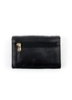 Кошелек на кнопке унисекс с RFID 12х8х2,5 см черный Leather Wallet - изображение 2