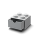 Pojemnik LEGO Klocek z szufladą 4 Jasnoszary (5711938032005) - obraz 2