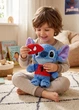 Мягкая плюшевая игрушка Стич в костюме Человека Паука 35 см обнимашка для детей синий (S9166CH) - изображение 4