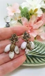 Серьги грозди натуральный камень моховый дендро агат - изображение 9