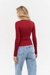 Жіночий лонгслів SOLMAR 3015 S burgundy - изображение 5