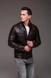 Куртка Slim Fit Х чоловіча еко шкіра весняна осіння 58 коричнева (2508) - зображення 5