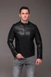 Куртка Slim Fit чоловіча еко шкіра весняна осіння повсякденна 58 чорна (2506) - зображення 8