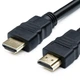 Кабель HDMI-HDMI ATcom Кабель HDMI 1.4 папа-папа 1.5м, чорний - зображення 1