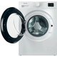 Пральна машина Indesit фронтальна, 6кг, 1200, A+++, 44.6см, дисплей, пара, інвертор, люк чорний, білий - зображення 3