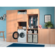 Пральна машина Indesit фронтальна, 6кг, 1200, A+++, 44.6см, дисплей, пара, інвертор, люк чорний, білий - зображення 6