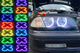 RGB ангельские глазки 4х131 мм с пультом для BMW E36 E38 E39 E46 LED подсветка фар комплект - изображение 6