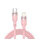 Кабель Brevia Type-C to Lightning 30W 1,2м, рожевий ZIP 52120PCLZ1 - зображення 1