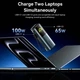Батарея універсальна Vention 20000 mAh 165W Gray TFT Display Type (FKFH0) - изображение 8