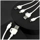Кабель живлення Lightning-USB 1 метр 2.4А для швидкого заряджання пристроїв Apple модель DC227L10W колір білий - зображення 7