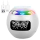 Бездротова Bluetooth колонка з годинником 5 Вт 120х120 мм micro USB біла Kimiso KMS-K12 - зображення 1