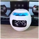 Бездротова Bluetooth колонка з годинником 5 Вт 120х120 мм micro USB біла Kimiso KMS-K12 - зображення 6