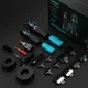 Комплект для стрижки 2в1 с 10 насадками USB аккумуляторный триммер и машинка VGR V-886 S2 черный нержавеющая сталь - изображение 4
