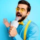Караоке-мікрофон Hoco BK5 Cantando 5 Вт 1200 мАг Bluetooth AUX білий портативний для співу - зображення 2