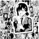 Набор наклеек Человек бензопила (Chainsaw Man) 10 шт-ЧБ - изображение 4