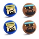 Nakładki na kontroler Nintendo Switch 2 Funlab Thumb Grips 4 szt. HRF1006 (6978095910266) - obraz 3