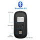 Бездротова акумуляторна RGB мишка беспроводная Black, Bluetooth 5.1 WiFi 2.4 DPI 800/1200/1600, перезаряджається - зображення 10