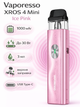 Pod-система Vaporesso XROS 4 Mini Ice Pink под система до 30Вт электронная сигарета 1000 мАч от 0,4 до 1,2 Ом алюминиевый сплав и пластик - изображение 2