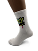 Набір високих бавовняних шкарпеток з написами COOL SOCKS Street Words Cotton High Collection (9 пар) білий з кольоровими написами та принтами розмір 38–42 - изображение 8