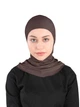 Підхіджабник Жіночий Головний Убір One Size Buyuk Hijab Bone Ecardin St224 Шоколадний - изображение 1