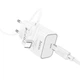Мережевий зарядний пристрій з кабелем HOCO C143A Benefit single port PD20W charger set(C to iP) White - зображення 5