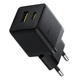 Сетевое зарядное устройство с кабелем Baseus Palm Fast Charger C+U 30W EU Cluster Black (with Baseus Mini White Cable USB-C to - изображение 6