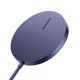 Бездротовий зарядний пристрій Baseus Simple Mini3 Magnetic Wireless Charger 15W Dusty Purple - зображення 5