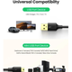 Перехідник UGREEN US132 USB 2.0 A Male to Mini 5 Pin Male Cable 1m (Black)(UGR-10355) - зображення 4