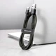 Кабель Baseus Cafule USB Type-C 2A 3м чорний для заряджання та передачі даних - зображення 6