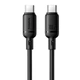 Кабель Baseus Type-C до Type-C 100W 2 м чорний для заряджання та передачі даних - зображення 1