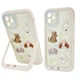 Чехол силиконовый Paws Case для iPhone 12 противоударный с защитой камеры цвет Fluffy Dogs – Cream - изображение 1