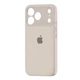 Чехол силиконовый Silicone Case Square для iPhone 17 Pro защита камеры серый - изображение 4